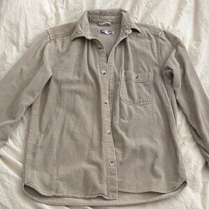 Urban Outfitters Corduroy Work Shirt in Khaki Size XS